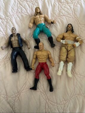 WWE WWF Jakks Pacific Wrestling Figure Lot Of 4